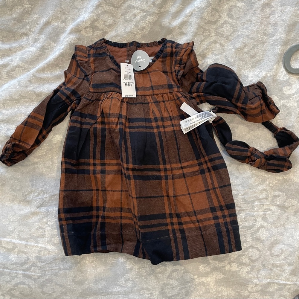 NWT Baby gap plaid dress